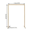 thumbnail image 2 of Miumaeov 2x1.5M Rectangular Metal Wedding Arch Rack Flower Balloon Frame Stand Party Backdrop Decor, 2 of 15