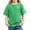 Green, variant on Girls Casual Shirts with Pocket Summer Pure Color Tee for School Beach and Outings Comfortable Short Sleeve T-Shirts for Kids