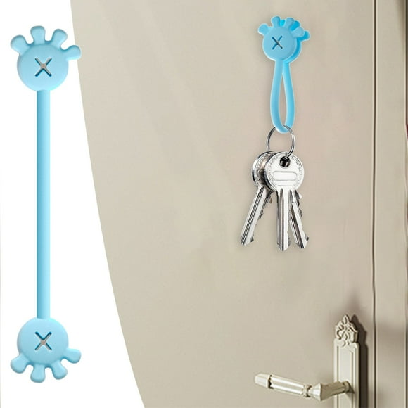 Cqxid Bureau&Artisanat&Paterie Moins de 5$ 10 Pcs Clips de Câbles Organisateurs de Câbles Réutilisables Cordons en Silicone Organisateurs Attaches Magnétiques Polyvalentes pour Maison École
