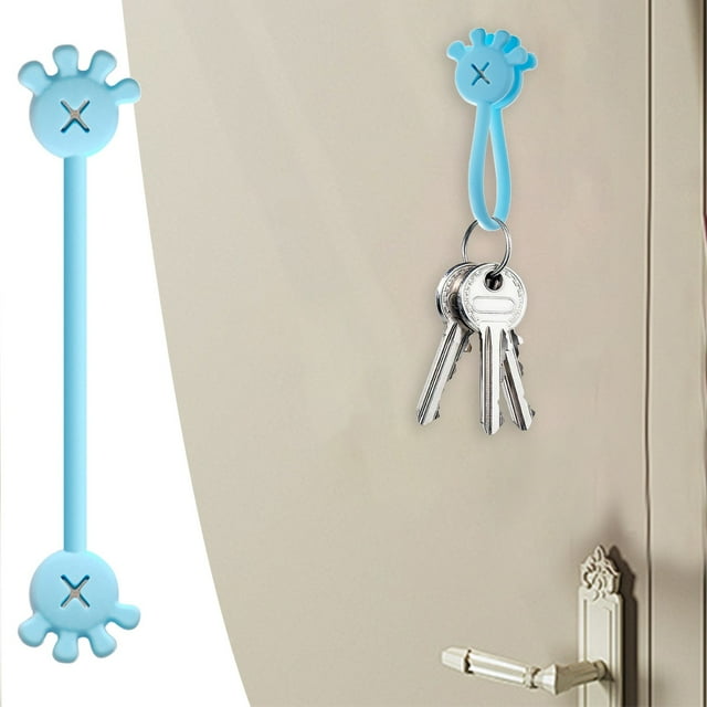Cqxid Office&Craft&Stationery Under $5 10PCS Cable Cable Clips Cable Organizers Reusable Silicone Cords Organizers Multipurpose Silicone Magnet Ties For Home School