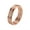 Rose Gold, variant on Women's Stainless Steel High Polished Creative 3 in 1 Skinny Stacking Sandblasted Ring Gold Size 7