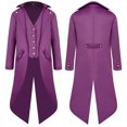 thumbnail image 1 of Ropa vintage medieval para hombre, esmoquin vintage punk largo para hombre, 1 of 5