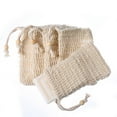 thumbnail image 4 of Bolsa de jabón de ramio de algodón de 30 piezas, fibra vegetal natural, respetuosa con el medio ambiente, 4 of 6