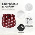 thumbnail image 6 of Fotbe Snowflakes On A Buffalo Plaid Christmas Womens High Waist Running Shorts Athletic Workout Quick Dry Shorts for Women with Pockets Gym Yoga Summer Shorts-X-Large, 6 of 9