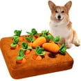 thumbnail image 2 of 12 Plush Carrots Enrichment Dog Puzzle Toys Hide and Seek Carrot Farm Dog Toys Carrot Patch Dog Snuffle Toy for Puppy Large Dogs, 2 of 6