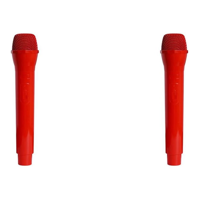 Juguete de micrófono simulado Methold para niños 2Conjunto Rojo