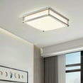 thumbnail image 6 of MingBright 14-Inch LED Ceiling Light Fixture, 20W Square LED Flush Mount Light Dimmable, Brush Nickel Ceiling Light for Kitchen, Bathroom, Living Room, Bedroom 4000k Nature White, Damp Location Rated, 6 of 8