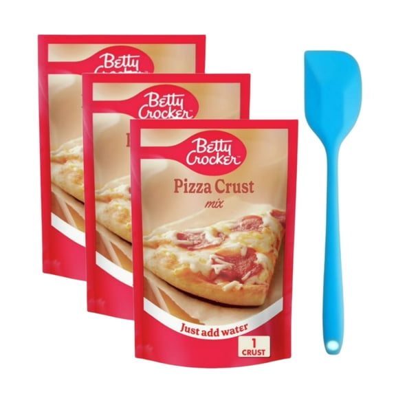 Betty Crocker Pizza Crust Mix, 6.5 Oz (3 Pack) With Spatula