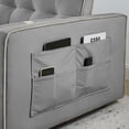 thumbnail image 6 of Holaki Modern 55.5" Pull Out Sleep Sofa Bed 2 Seater Loveseats Sofa Couch with side pockets, Adjsutable Backrest and Lumbar Pillows for Apartment Office Living Room, 6 of 9