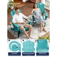 thumbnail image 3 of Folding Adirondack Chair Set of 2, HDPE All-Weather Folding Adirondack Chair, Aruba, 3 of 9