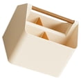 thumbnail image 1 of FUEENIRVA Storage Box Plastic Beige Storage Solution For Household Use 1Pcs, 1 of 8