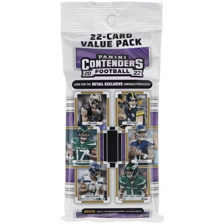 Panini NFL 2022 Contenders Football Trading Card VALUE Pack (22 Cards)