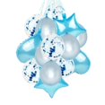 thumbnail image 2 of Ounissouiy 14 unidades/juego de globos de confeti, globos para fiesta de feliz cumpleaños, globos de helio de oro rosa, suministros para fiesta de Baby Kits de decoración para fiestas azul, 2 of 8