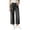Gray, variant on Women's High Waisted Cropped Wide Leg Jeans Stretchy Loose Denim Pants with Front Patch Pockets Light Blue XXL(XXL)