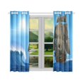 thumbnail image 3 of CADecor Sailboat Print Sail Boat Art Window Treatment Panel Curtains Window Curtain Kitchen Curtain,Two Piece 26x39 Inches, 3 of 4