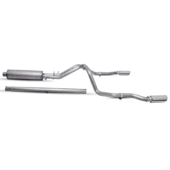 Cat-Back Dual Split Exhaust System, Stainless Fits select: 2019-2020 CHEVROLET SILVERADO C1500 LT, 2021 CHEVROLET SILVERADO K1500 LT
