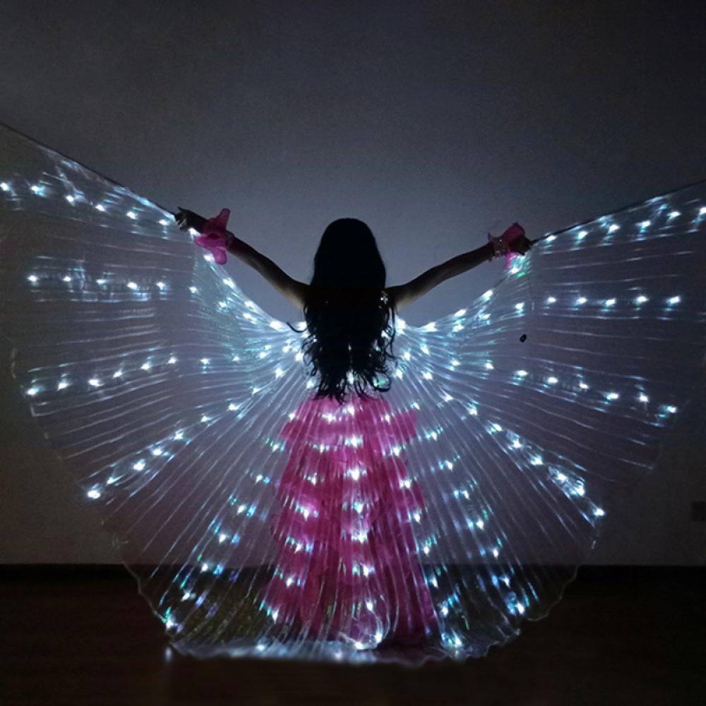 LED Isis Wings Rechargeable Belly Dance wings Light Up Show Dancer Isis Wings 