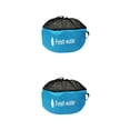 thumbnail image 4 of Riwesomey Bolsa de almacenamiento para manguera de caravanas y caravanas, bolsa de malla con cordón transpirable, organizador plegable de carga Azul 2piezas, 4 of 6