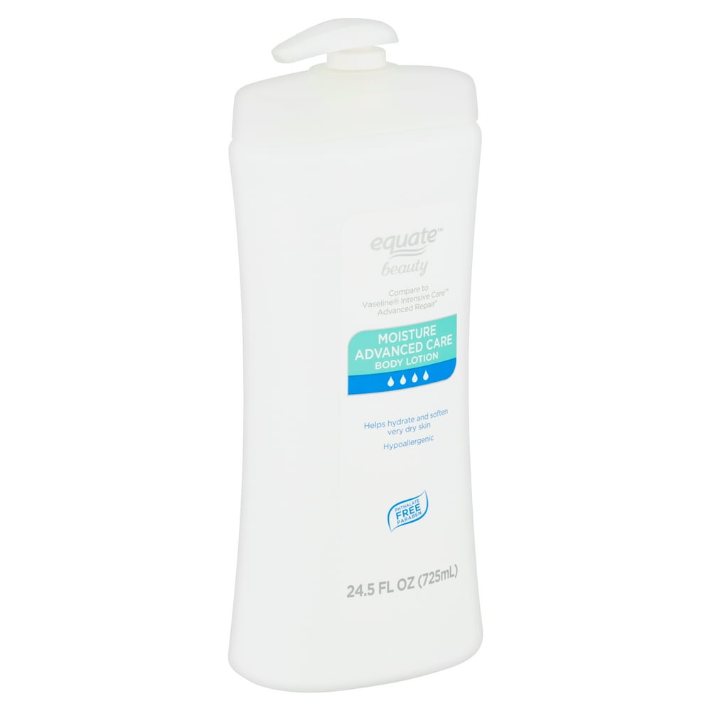 Equate Beauty Fragrance Free Moisture Advanced Care Body Lotion, 24.5