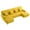Yellow, variant on Homefun 104in Modular U Shape Sectional Sofa 4 Seat Plush Corduroy Large Sofa Intelligent Light