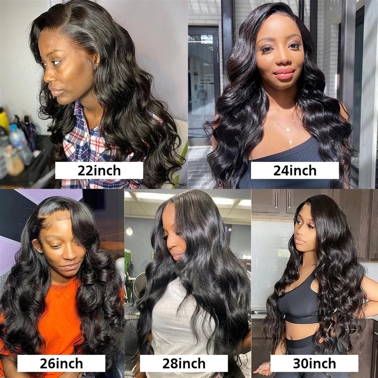 Natural Black Color Body Wave Bundles Human Hair Brazilian Weaving 3/4 Bundles Hair Heat Resistant Raw Hair Extensions