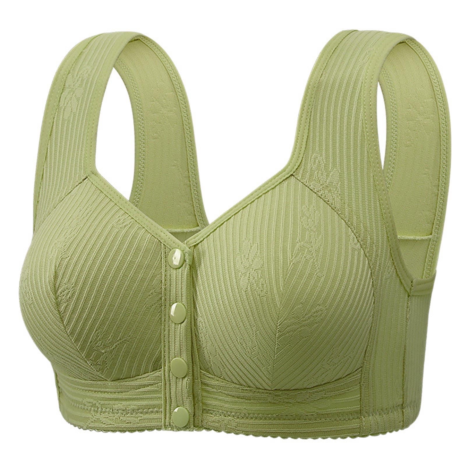 Soutien-Gorge Femme Fermeture Devant Push Up Sans Armatures – Brassière Sport Confortable Sans Couture, Respirant, Idéal Yoga Running Quotidien
