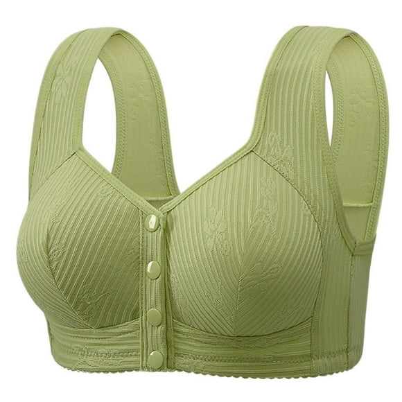 Womens Bras Front Closure Plus Size High Support Breathable Wireless Bras with Support and Lift Everyday Comfortable Sleep Bra Bralettes Sexy Tshirt Bras Push Up Seamless Plus Size Everyday Bra