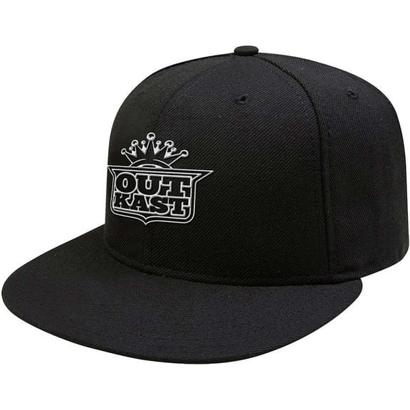 Outkast Men's White Imperial Crown Snapback Hat Adjustable official Black