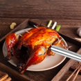 thumbnail image 1 of tenedor de pavo,Elevadores de horquilla para pavo Hogar Cocina Acero inoxidable,Tenedor largo para barbacoa portátil Mango antideslizante,Tenedor elevador de comida caliente utensilio para BLESIY tenedor de pavo, 1 of 6