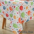 thumbnail image 2 of Easter Tablecloth for Rectangle Tables 54x72 Inch,Washable Easter Egg Table Cloth,Colorful Spring Waterproof Tablecloths for Party Decoration Kitchen Dinner Outdoor, 2 of 5