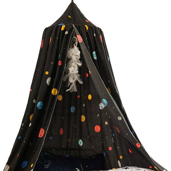 Printed Bed Canopy for Kids, Girls Princess Bed Canopy Cute Room Decor, Hanging Bed Curtain Children Reading Play Tent, 65*270*400cm