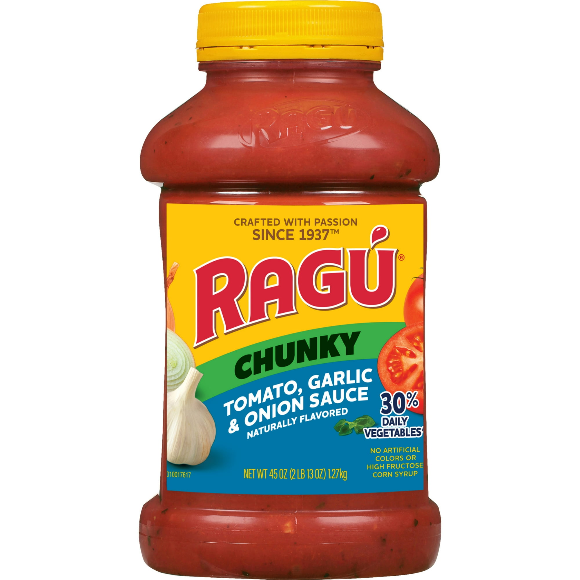 RAGU Chunky Tomato Garlic and Onion Pasta Sauce, 45 oz