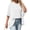 White, variant on Summer Short Sleeve Oversize Solid Color T Shirt Women Loose Tops