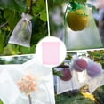 thumbnail image 2 of Uxcell 100 Pack Fruit Protection Bags - 6x8 Inch Fruit Netting Bags with Drawstring Apply to Plants(Pink), 2 of 7