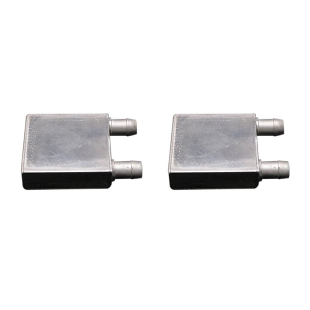 Tholdsy Accesorios de bloque de refrigeración por agua líquida de CPU de aluminio Componentes de disipador de calor de componentes de computadora 40*40mm 2piezas