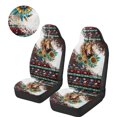 thumbnail image 3 of Uorisanigo Car Seat Covers 2pcs Horse Nation Aztec High Back Bucket Car Seat Cover for Front Seats Women Men Automotive Interior Protection Accessories, All Weather Protection, 3 of 7