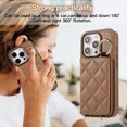 thumbnail image 5 of Crossbody Wallet Case for iPhone 15 Plus with Make-up Mirror, PU Leather Lanyard Purse Magnetic Clasp Card Holder, Flip Kickstand Shockproof Phone Cover for iPhone 15 Plus, Brown, 5 of 6
