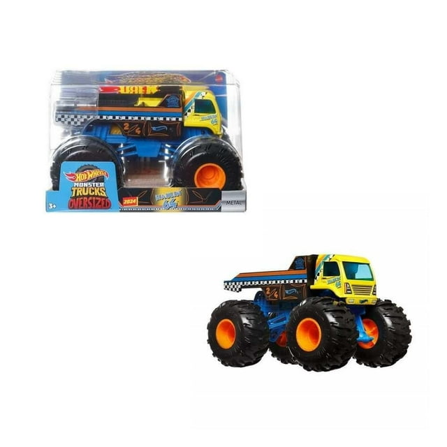Vehículo de Juguete Hot Wheels Monster Trucks Transportador Escala 1:24