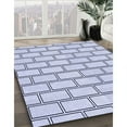 thumbnail image 3 of Ahgly Company Machine Washable Indoor Square Transitional Lavender Blue Area Rugs, 3' Square, 3 of 7
