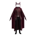thumbnail image 5 of Disfraz de Wanda Maximoff para mujer, disfraz de Bruja Escarlata, Multiverso de la locura, mono, corona, tocado, capa, conjunto completo, traje de Endgame, 5 of 5