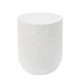 thumbnail image 2 of GDF Studio Terrazzo Cylindrical Outdoor Side Table, White, 2 of 7