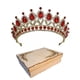 thumbnail image 1 of Corona Tiara Reina Carnaval Lujo Plata Certamen Novia Xv Coronación Niña Boda Cristales M0017 GENÉRICA CUSTOM NAVALJA, 1 of 2