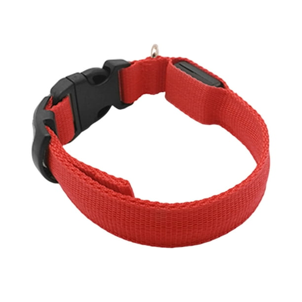 Collar para mascotas Iluminación LED Suministros para mascotas ABS Recargable Prevención de accidentes Herramientas anti-perdida Collares Actividades de seguridad Batería USB Red XS Inevent PT000654-36