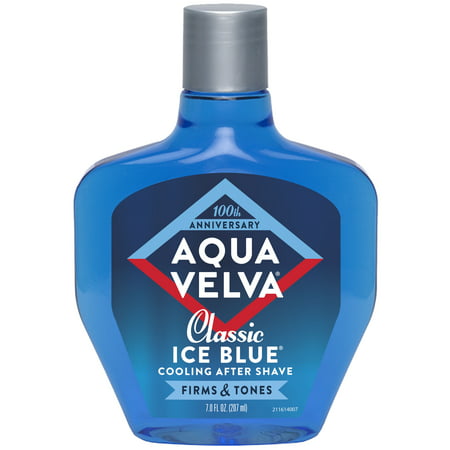 Aqua Velva After Shave, Classic Ice Blue Scent that Cools, Firms and Tones Skin, 7 Fluid Ounce