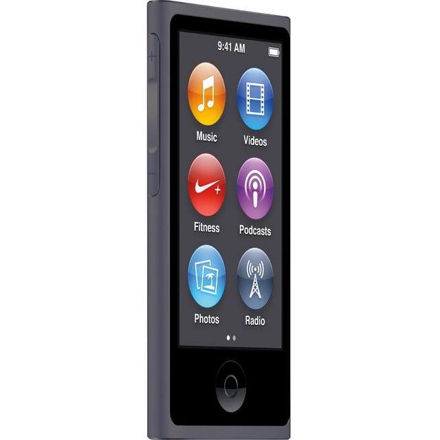 Apple iPod Nano 7th Generation 16GB Space Gray Bundle (Latest Model) Open Box,(Engraved)