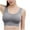 Gray, variant on Bxsruta Women's Cross Back Sport Bras,Padded Strappy Criss Cross Cropped Bras for Yoga Workout Fitness Black S