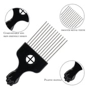 High-Quality Hairstyling Sponge Set - Twist King Sponge + Afro Pick Kit, Perfect for Creating Curls and Twists （4pcs)