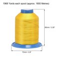 thumbnail image 2 of Unique Bargains Lemon Yellow Bonded Polyester Thread, 1968 Yards, 2 of 4