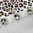 thumbnail image 4 of Feelyou Modern Cheetah Print Black Out Curtains, Fashion Glitter Curtains Pack of 2 (42x63 Each), Simple Abstract Polkadots Bedroom Curtains, Blackout Curtains Bedroom Decor, 4 of 6