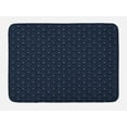 thumbnail image 1 of Abstract Bath Mat, Simplistic Pattern in Monochrome Layout Grass Like Motifs Plants, Plush Bathroom Decor Mat with Non Slip Backing, 29.5" X 17.5", Pale Turquoise and Dark Blue, by Ambesonne, 1 of 2